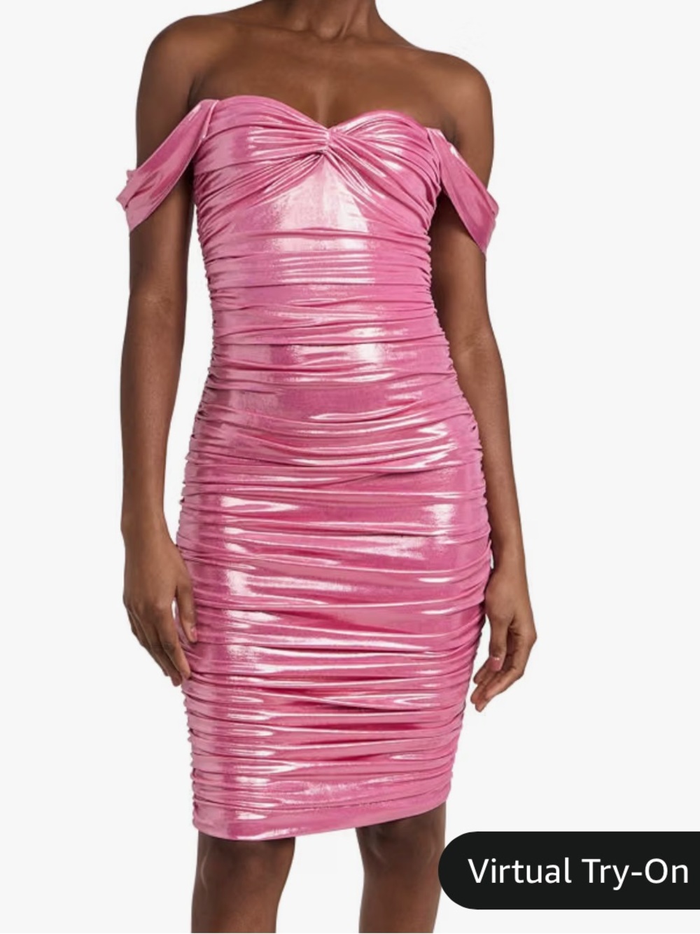 Norma Kamali Walter Mini Dress with Winglet Sleeves Pink Size Small